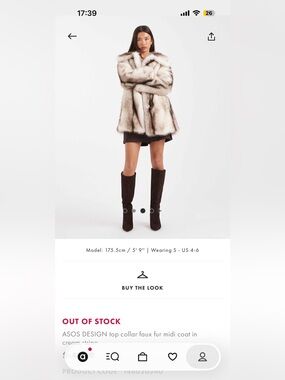 ASOS DESIGN Faux Fur Coat